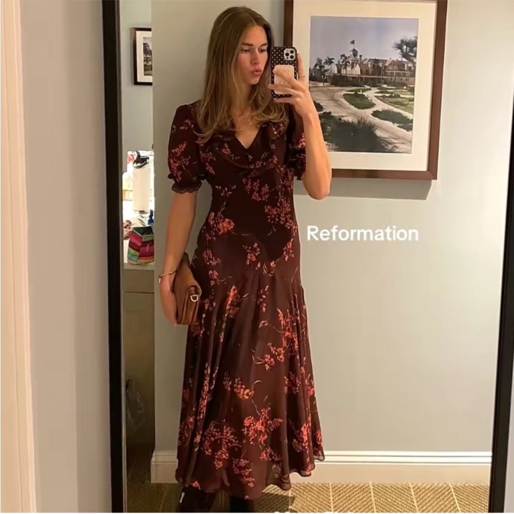 Reformation Evra Dress in Lydiar